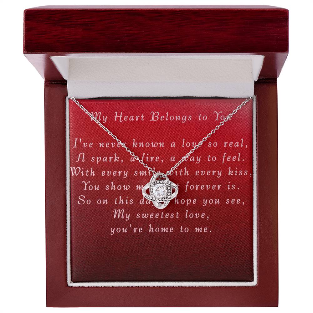 Mother's Day Love Knot Necklace from Boyfriend to Grilfriend