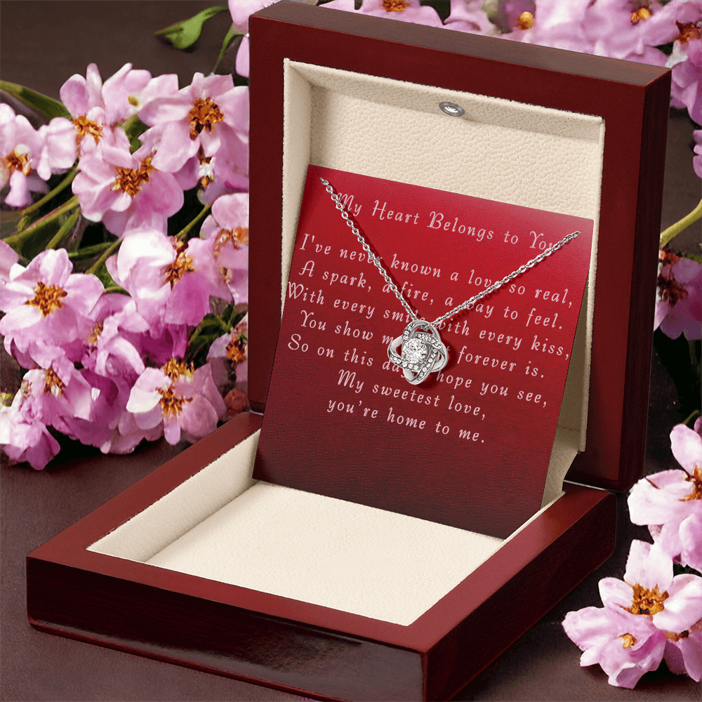 Mother's Day Love Knot Necklace from Boyfriend to Grilfriend