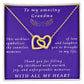 From Granddaughter to Grandmother Interlocking Hearts Necklace