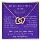 From Husband to Wife Interlocking Hearts Necklace