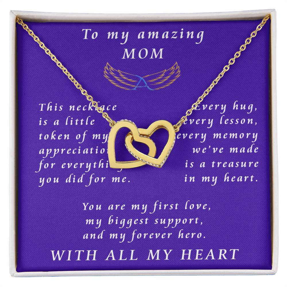 Mother's Day Interlocking Hearts Necklace