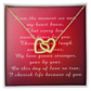 Interlocking Hearts Necklace Happy Mother's Day