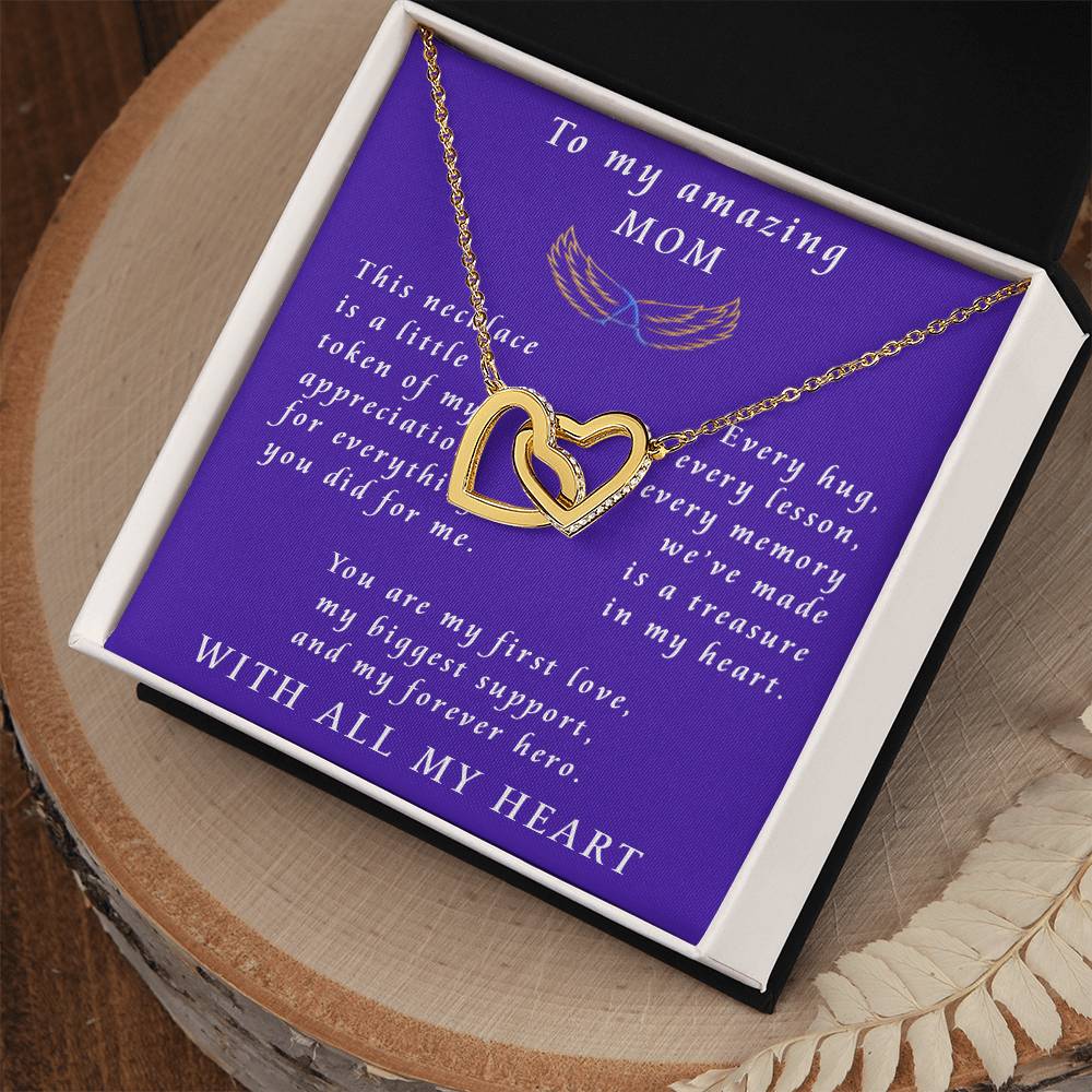 Mother's Day Interlocking Hearts Necklace