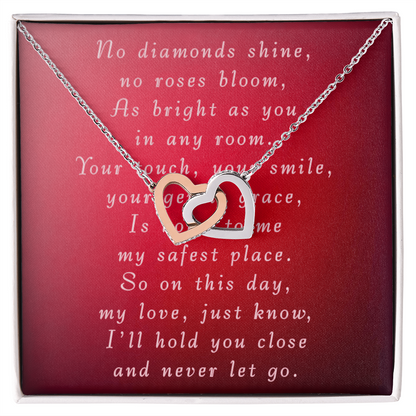 Mother's Day Interlocking Hearts Necklace