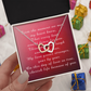 Interlocking Hearts Necklace Happy Mother's Day