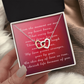 Interlocking Hearts Necklace Happy Mother's Day