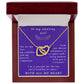 From Boyfriend to Girlfriend Interlocking Hearts Necklace