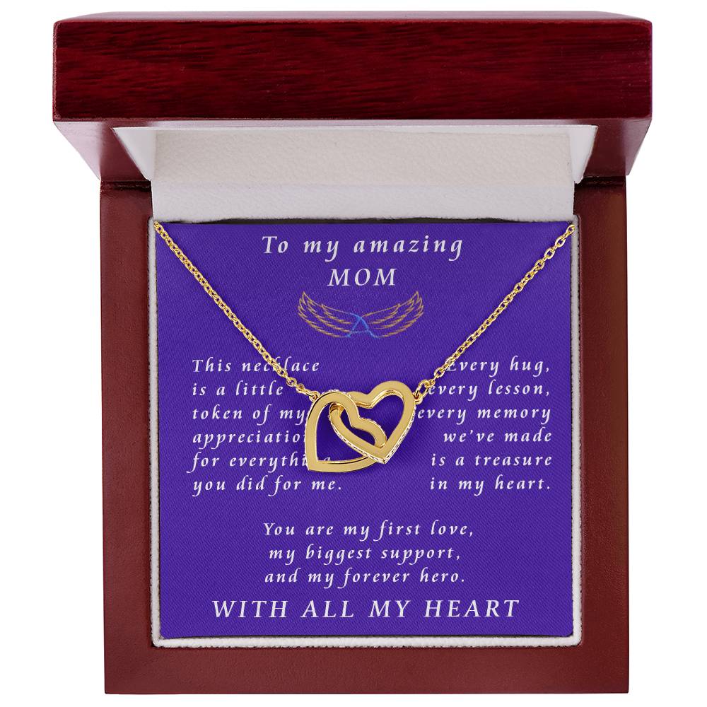 Mother's Day Interlocking Hearts Necklace