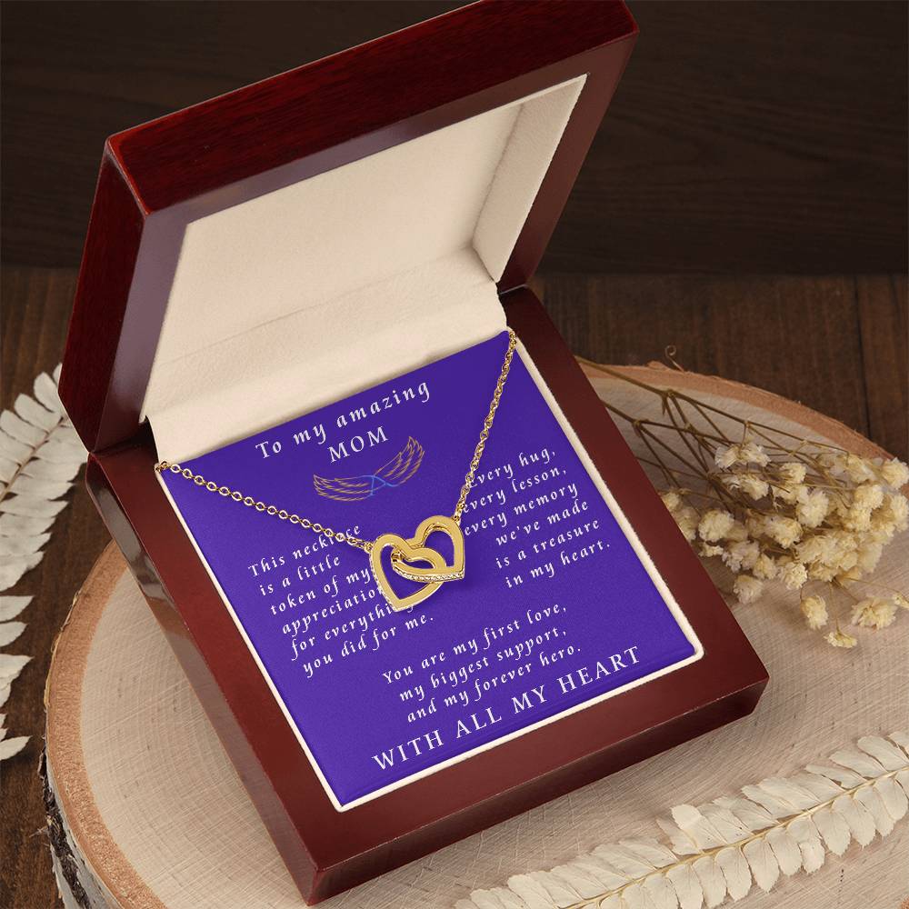 Mother's Day Interlocking Hearts Necklace