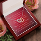 Interlocking Hearts Necklace Happy Mother's Day