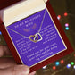 From Husband to Wife Interlocking Hearts Necklace