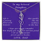A Father's Timeless Love for His Daughter Flower Name Necklace From Father to Daughter