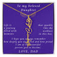 A Father's Timeless Love for His Daughter Flower Name Necklace From Father to Daughter