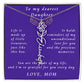 A Mother's Timeless Gift for Her Daughter Flower Name Necklace From Mother to Daughter