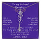 A Father's Timeless Love for His Daughter Flower Name Necklace From Father to Daughter