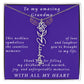 From Granddaughter to Grandmother Flower Name Necklace