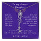 A Mother's Timeless Gift for Her Daughter Flower Name Necklace From Mother to Daughter