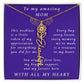 For Mother Birthday Flower Name Necklace