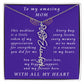 For Mother Birthday Flower Name Necklace