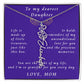 A Mother's Timeless Gift for Her Daughter Flower Name Necklace From Mother to Daughter