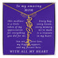 For Mother Birthday Flower Name Necklace