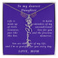 A Mother's Timeless Gift for Her Daughter Flower Name Necklace From Mother to Daughter