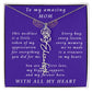 For Mother Birthday Flower Name Necklace