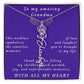 From Granddaughter to Grandmother Flower Name Necklace