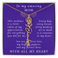 For Mother Birthday Flower Name Necklace