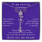 From Granddaughter to Grandmother Flower Name Necklace