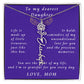 A Mother's Timeless Gift for Her Daughter Flower Name Necklace From Mother to Daughter