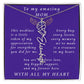For Mother Birthday Flower Name Necklace