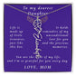 A Mother's Timeless Gift for Her Daughter Flower Name Necklace From Mother to Daughter