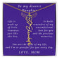 A Mother's Timeless Gift for Her Daughter Flower Name Necklace From Mother to Daughter