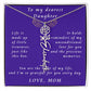A Mother's Timeless Gift for Her Daughter Flower Name Necklace From Mother to Daughter