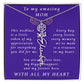 For Mother Birthday Flower Name Necklace