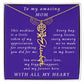 For Mother Birthday Flower Name Necklace