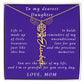 A Mother's Timeless Gift for Her Daughter Flower Name Necklace From Mother to Daughter