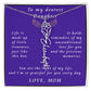 A Mother's Timeless Gift for Her Daughter Flower Name Necklace From Mother to Daughter