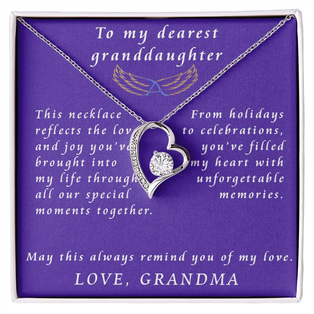 From Grandmother to Granddaughter Forever Love Necklace