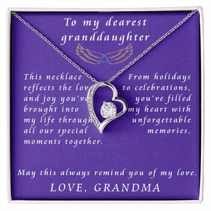 From Grandmother to Granddaughter Forever Love Necklace