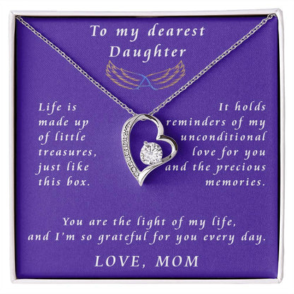 From Mother to Daughter Forever Love Necklace Gift from Mother to Daughter