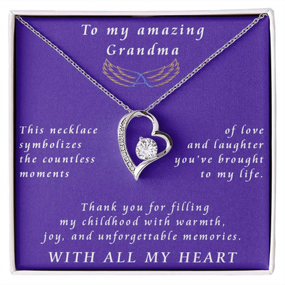 From Granddaughter to Grandmother Forever Love Necklace