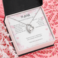 Forever Love Necklace for ANNA – Yellow or White Gold | Name Meaning Jewelry with Message Card | Witchcore Gift for Her