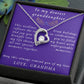 From Grandmother to Granddaughter Forever Love Necklace