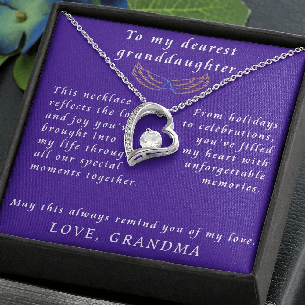 From Grandmother to Granddaughter Forever Love Necklace