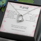 Forever Love Necklace for ANNA – Yellow or White Gold | Name Meaning Jewelry with Message Card | Witchcore Gift for Her