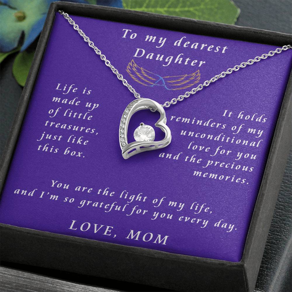 From Mother to Daughter Forever Love Necklace Gift from Mother to Daughter