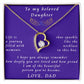 From Father to Daughter, Forever Love Necklace Gift for Daughter from Father