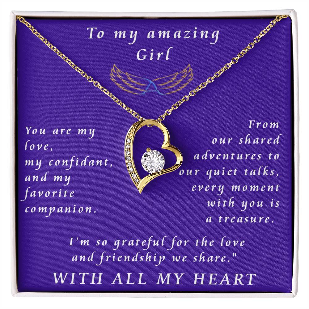 From Boyfriend to Girlfriend Forever Love Necklace